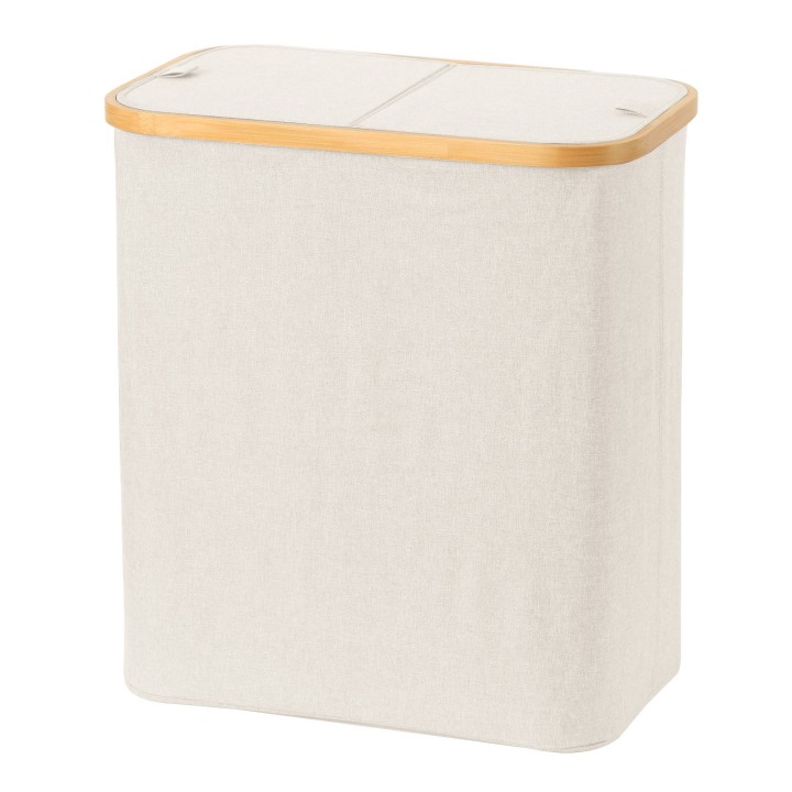 Panier à linge 110L crème