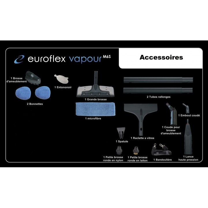 Nettoyeur vapeur traineau M6S + 2 MICROFIBRES